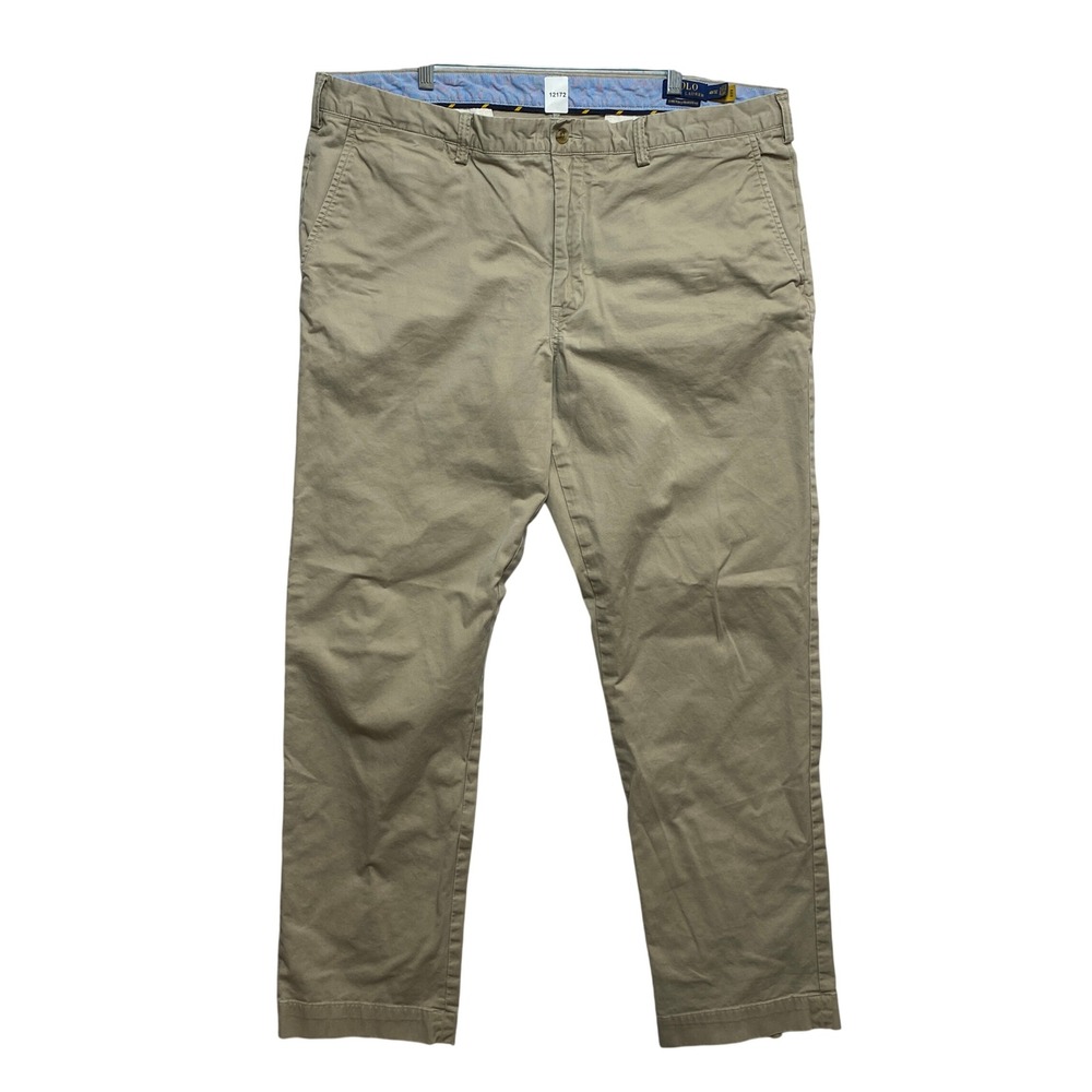 Polo Ralph Lauren Pants Mens 40x32 Tan Stretch Straight Fit Chinos